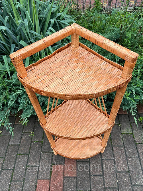 Етажерка плетена на 3 полиці Київ - фото 1