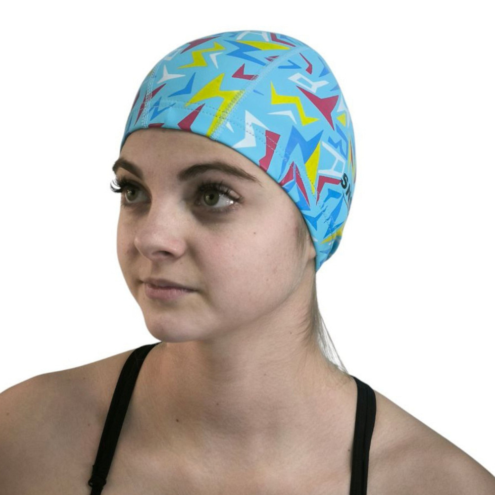 Шапочка для плавання тканинна SNS STARS PU-H8 Вишневе - фото 1