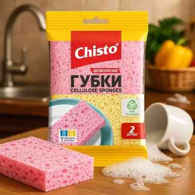 Губки кухонные Chisto Целлюлозные 2 шт. (4820204701826) Винница