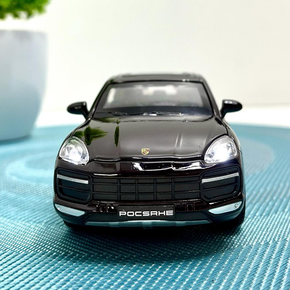 Машинка металева АвтоЕксперт Porsche Cayenne 5 1:32 світло/звук Темно-коричнева (24705) Чернігів - фото 4