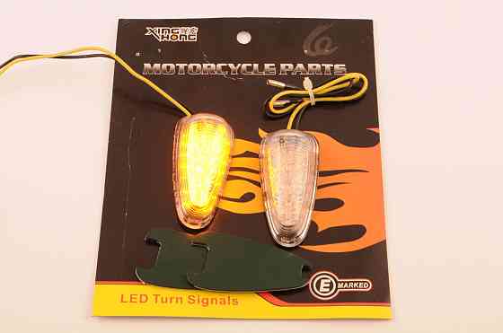 Повороти діодні міні (пара) стрілоподібні (самоклейні, прозорі) XING HONG Київ