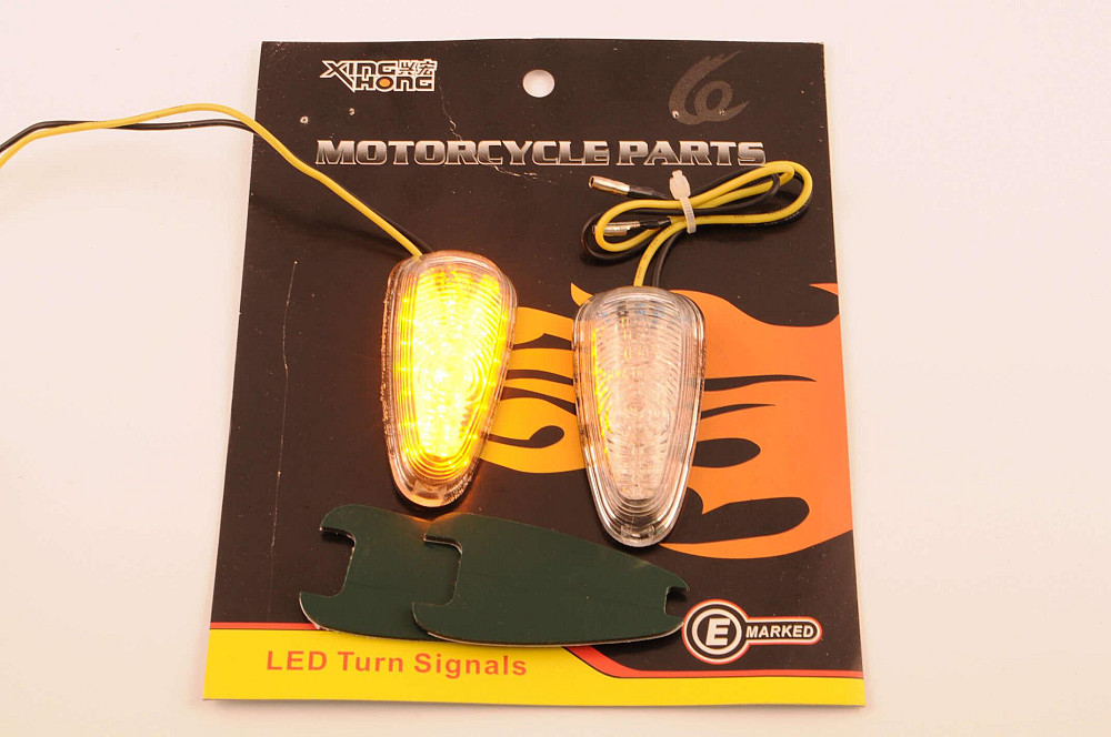 Повороти діодні міні (пара) стрілоподібні (самоклейні, прозорі) XING HONG Київ - фото 1