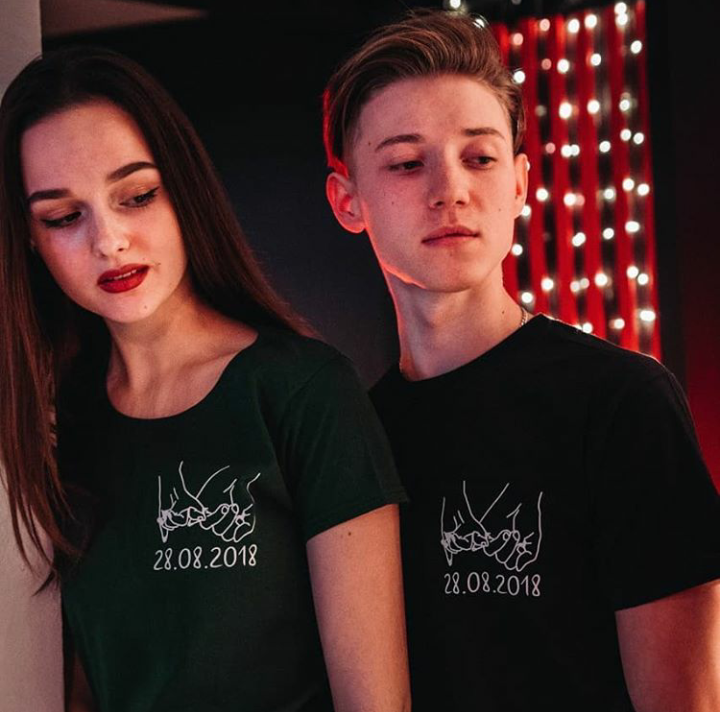 Парні футболки з нанесенням дати вашої річниці Чернівці - фото 1