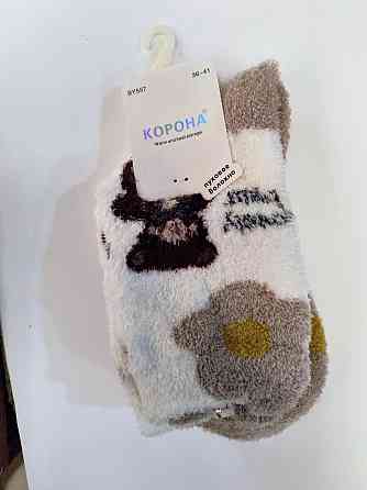 Зимние женские носки норка в ассортименте Киев