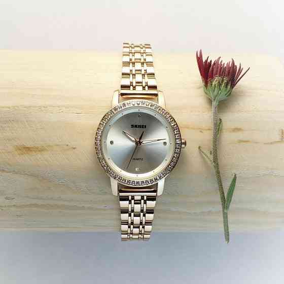 Женские классические часы Skmei 1311 Malibu (Золотистые) Киев