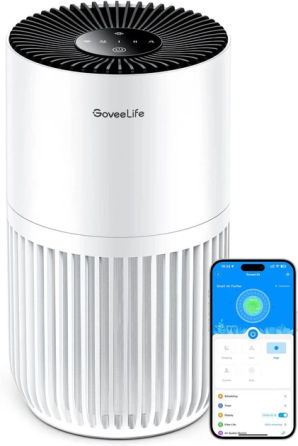 Міні очищувач повітря GoveeLife H7127 для спальні з HEPA фільтром Розумний очисник повітря Київ