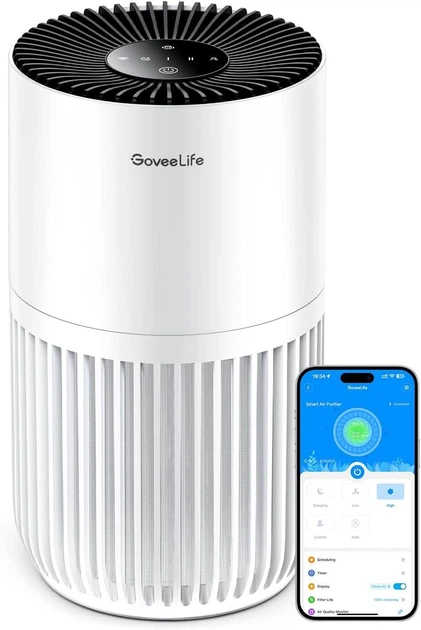 Міні очищувач повітря GoveeLife H7127 для спальні з HEPA фільтром Розумний очисник повітря Київ - фото 2