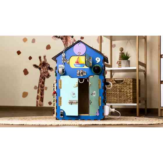 Розвиваюча іграшка Бізікуб "Будинок" TG200222 блакитний, 55х30х30 см Вінниця