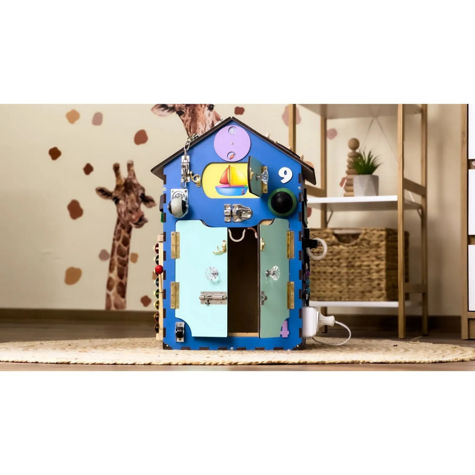 Розвиваюча іграшка Бізікуб "Будинок" TG200222 блакитний, 55х30х30 см Вінниця - фото 5
