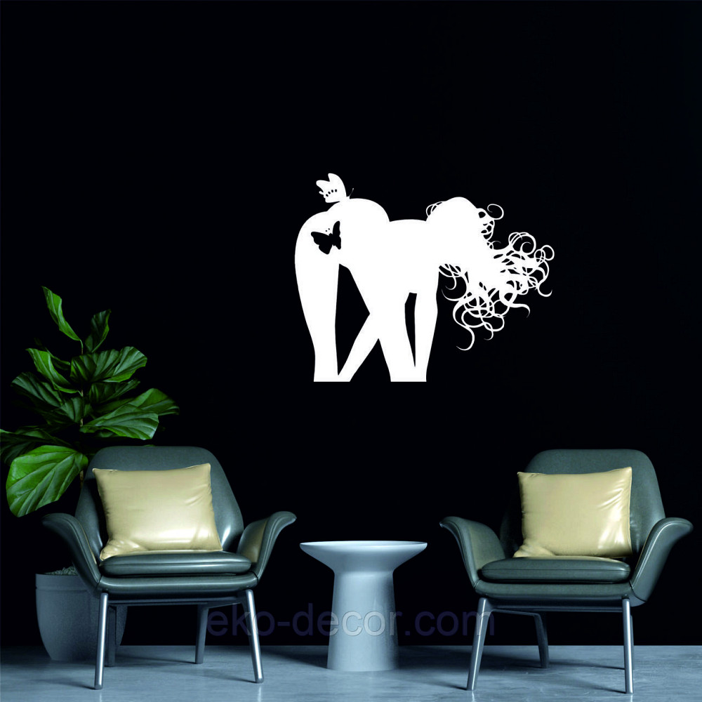 Декоративне настінне Панно «Сілует жінки», Декор на стіну 90*72 см, Білий Київ - фото 5