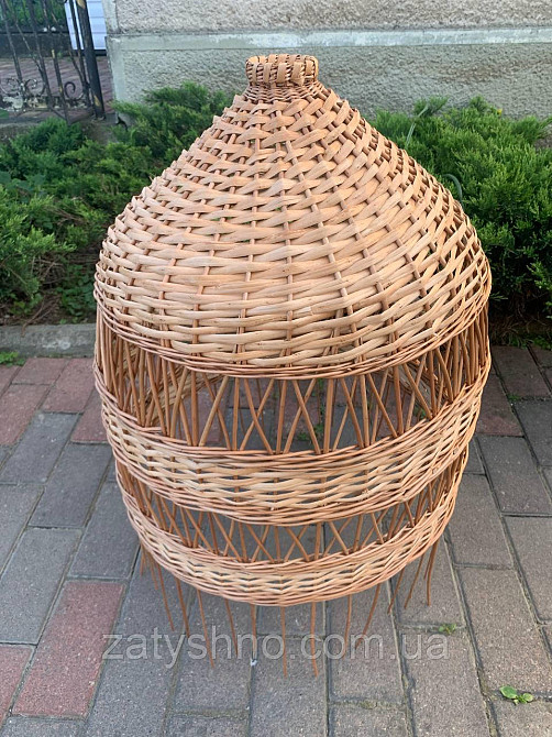 Светильник из лозы  подвесной плетеный Киев - изображение 2