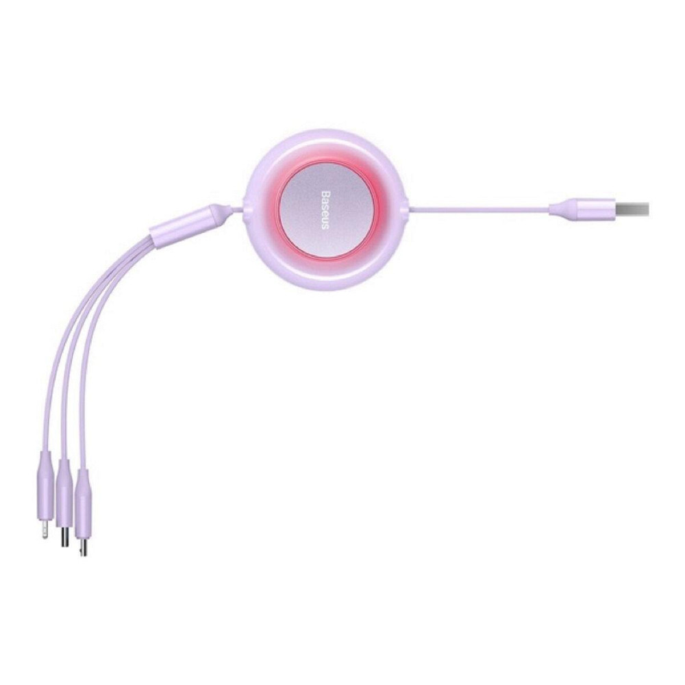 Кабель 3 в 1 USB / M+L+C Baseus Bright Mirror 2 Series висувний швидка зарядка та передача даних 3.5A 1.1m CAMJ010005 Одеса - фото 6