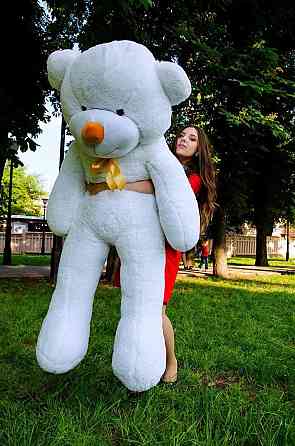 М'яка  іграшка подарунок на 8 березня плюшевий ведмедик Рафаель 200 см Білий Тернопіль
