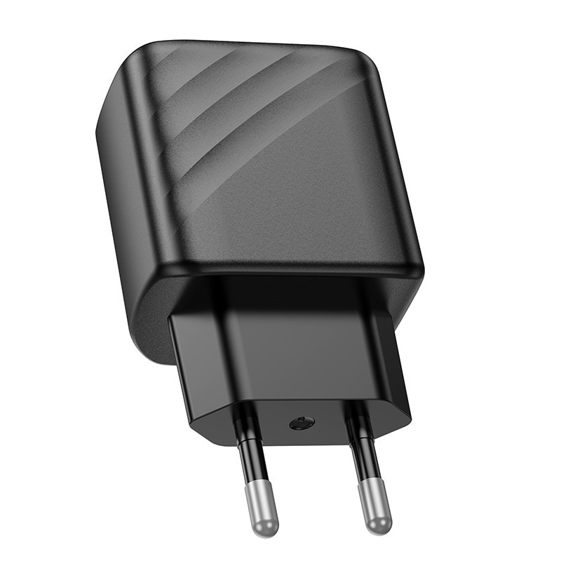 Мережевий зарядний пристрій HOCO CS23A Sunlight dual port PD30W+QC3.0 charger Black Одеса - фото 6