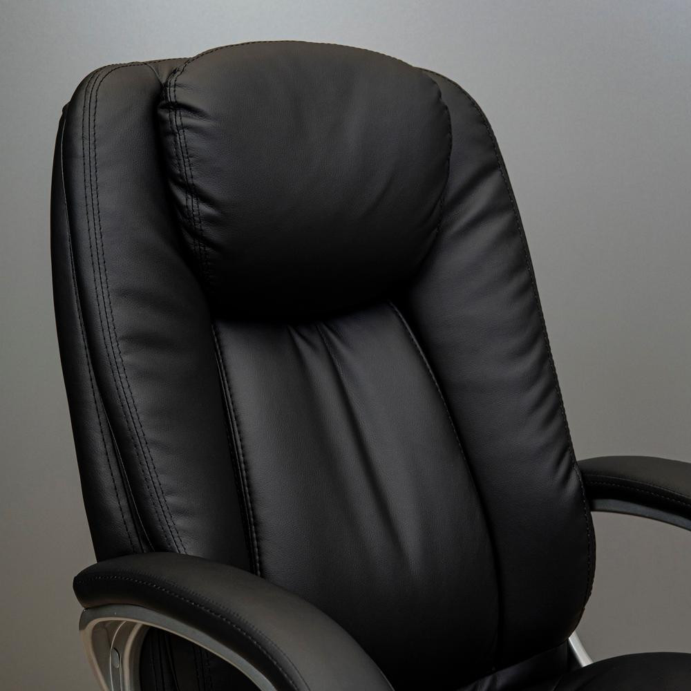 Офісне крісло керівника Elite ProDesign Хром Tilt М-1 Екошкіра Black (Прогумовані колеса) Днепр - изображение 5