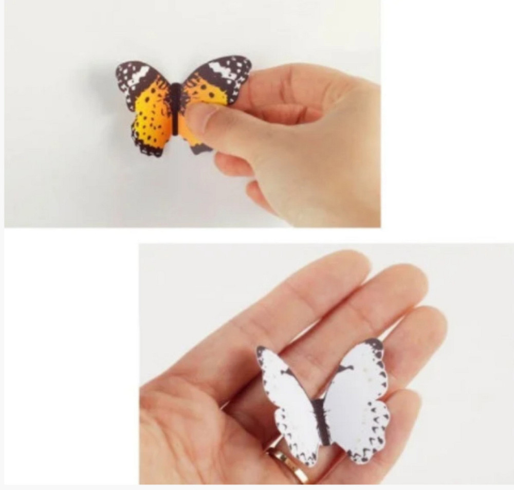 Наклейки на стіну Метелики 3D набір Київ - фото 3