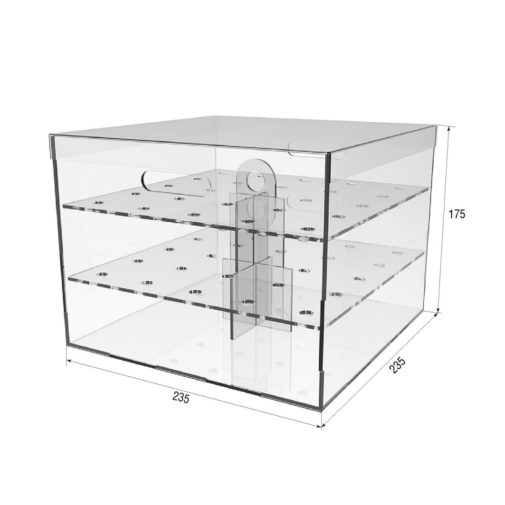 Коробка акриловая EKOSTAR для цветов Киев - изображение 2