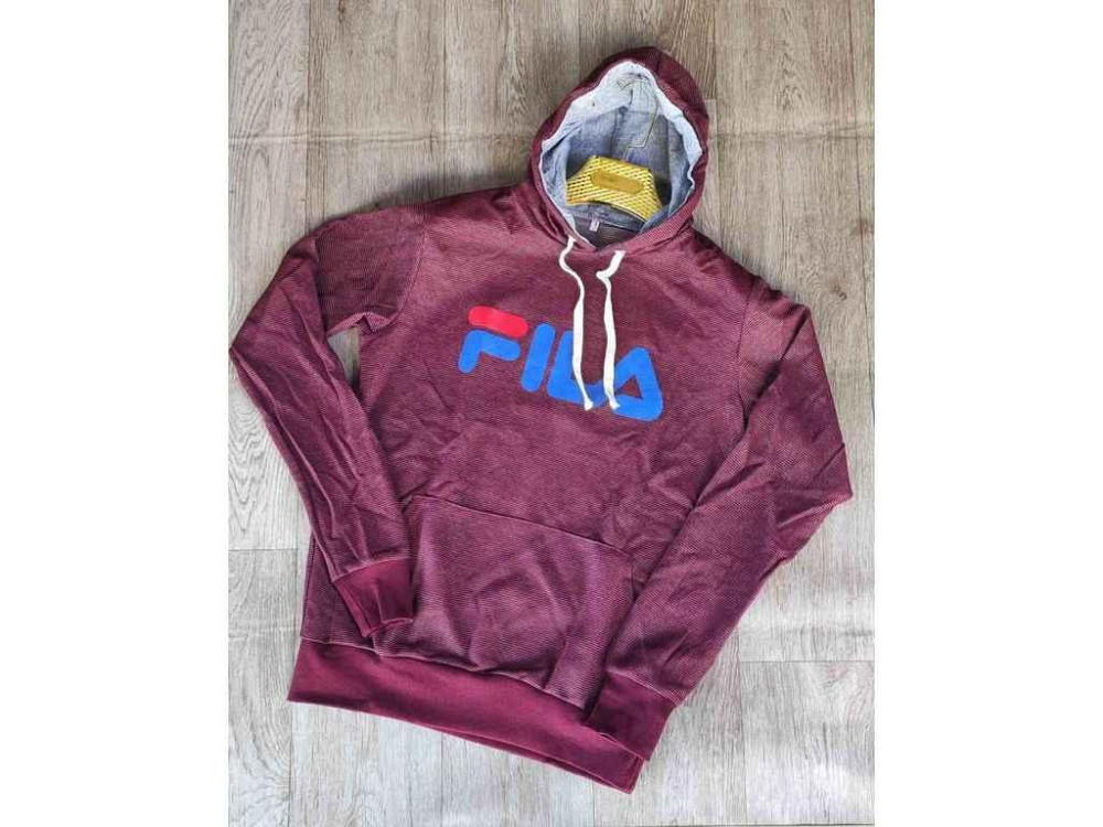Худі бордовий чол FILA р.L ТМ OSM Київ - фото 1