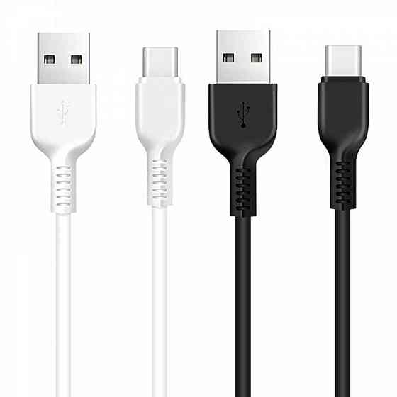 Кабель USB - Type-C HOCO X13 3A 1m PVC PVC конектори колір чорний 6957531061182 Одеса