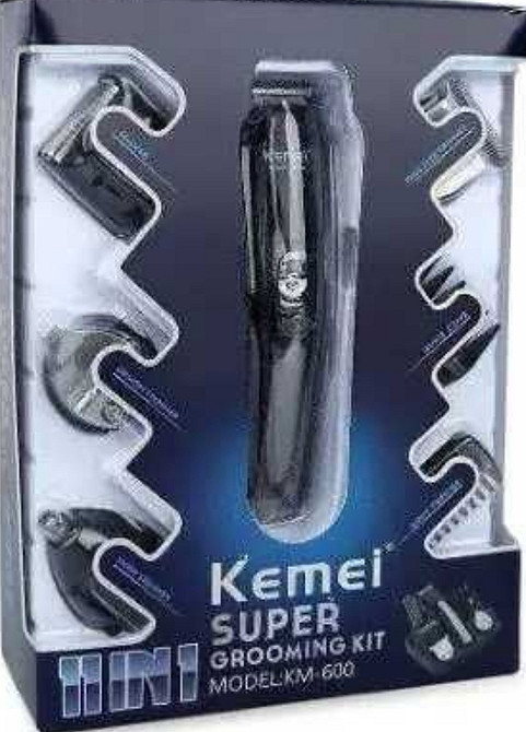 Машинка для стрижки волос триммер Kemei KM-600 11 в 1 Київ - фото 4