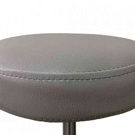 Стілець для майстра без спинки Твін на хромованій ніжці Сірий Київ