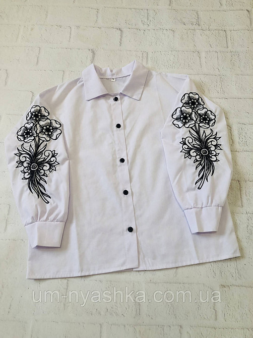 Біла сорочка з вишивкою 134-152 Кривий Ріг - фото 9