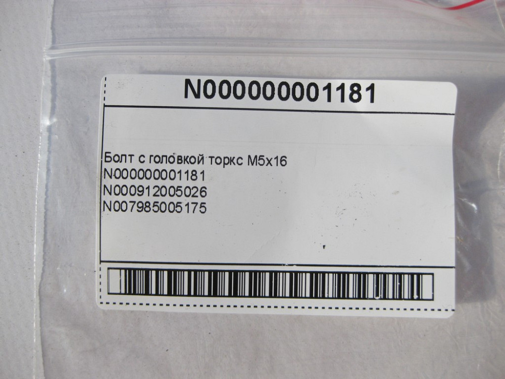 Mercedes-Benz  N000000001181 Болт з головкою T25 торкс M5 x 16mm Одесса - изображение 8