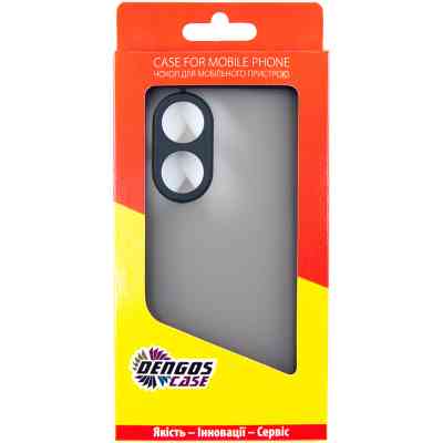 Чехол для мобильного телефона Dengos Matte OPPO A58 4G (black) (DG-TPU-MATT-132) Винница