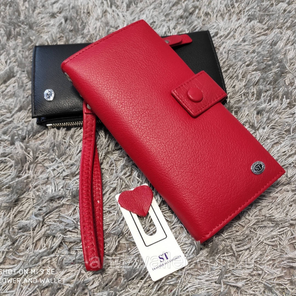 Кожаный мужской кошелек клатч на много карточек с ремешком для руки ST 1432 Киев - изображение 9