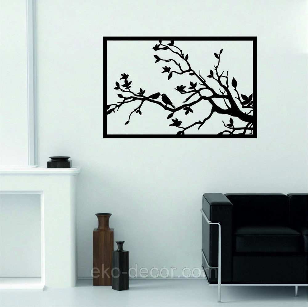 Декоративное настенное Панно «Весна» Декор на стену 70*46 см, Черный Киев - изображение 6