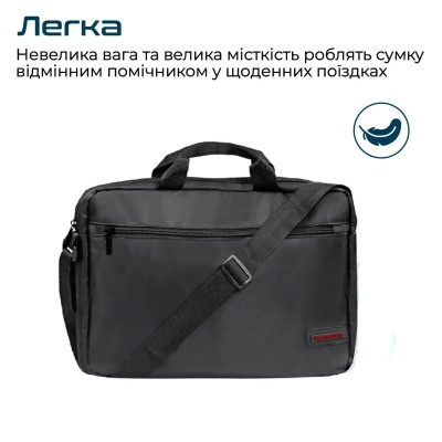 Сумка для ноутбука Promate 15.6" Gear-MB black (gear-mb.black) Вінниця - фото 2