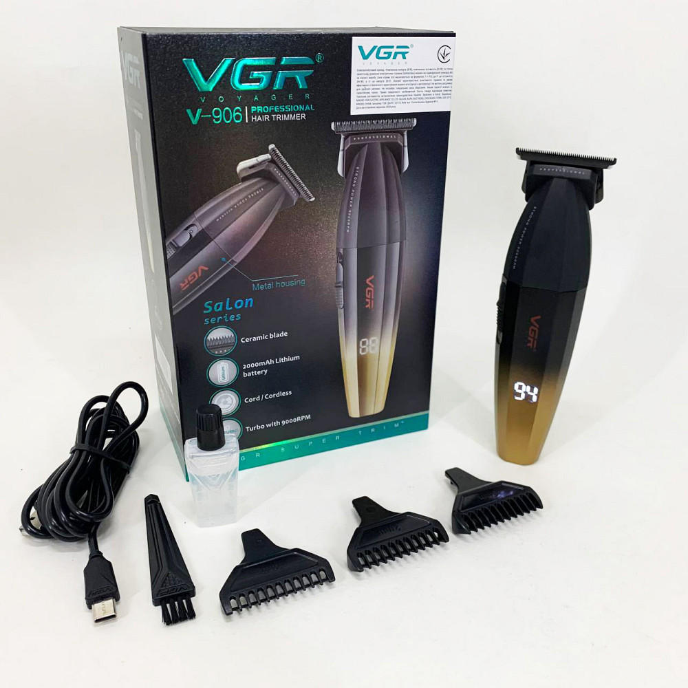 Електрична машинка для стрижки потужна VGR V-906, Електрична машинка для стрижки побутова DC-83 Львів - фото 15