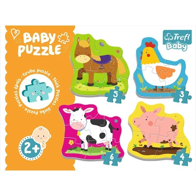 Пазл Trefl Baby Classic Животные на ферме (5900511360707) Винница - изображение 2
