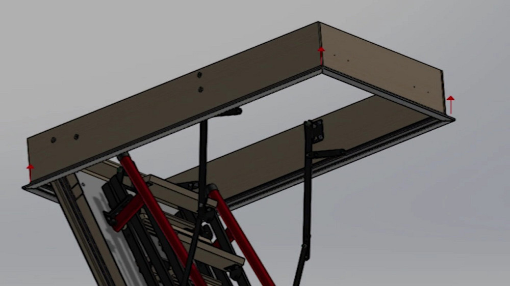 Декоративная планка  наличник для чердачной лестницы Oman  140x85 см Львов - изображение 5
