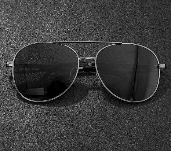 Подарочный набор для мужчин 6 в 1 (часы, очки, ручка, ремень, кошелек, брелок), черный, подарочная коробка Киев