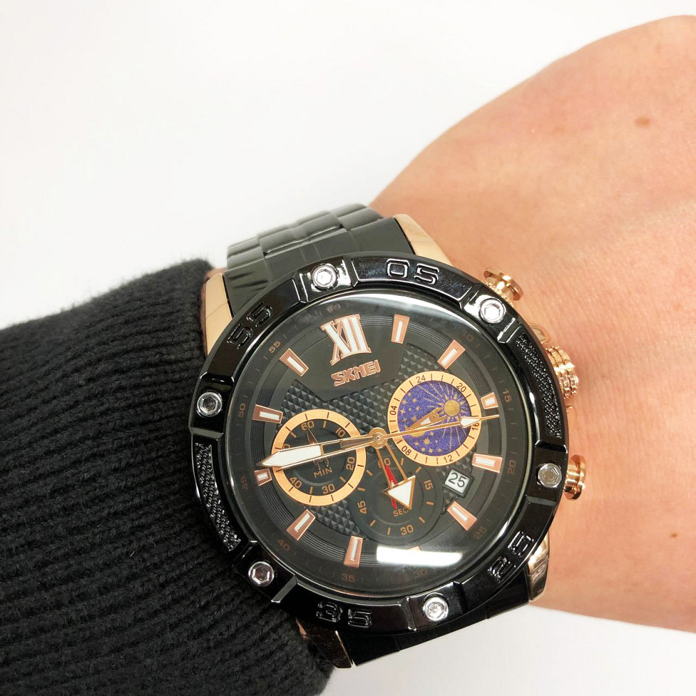 Наручний чоловічий годинник стильний діловий, Красиві чоловічі годинники наручні кварцові UD-85 Львів - фото 2