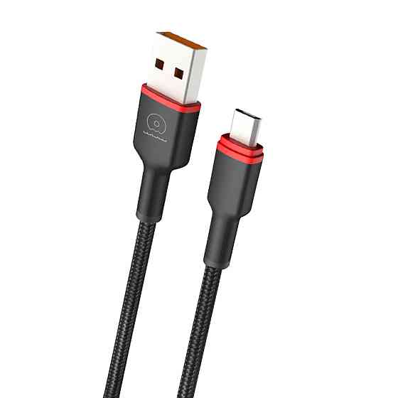 Кабель WUW-X203 USB Type-C 2,4A 1m black (6972573336203) Київ