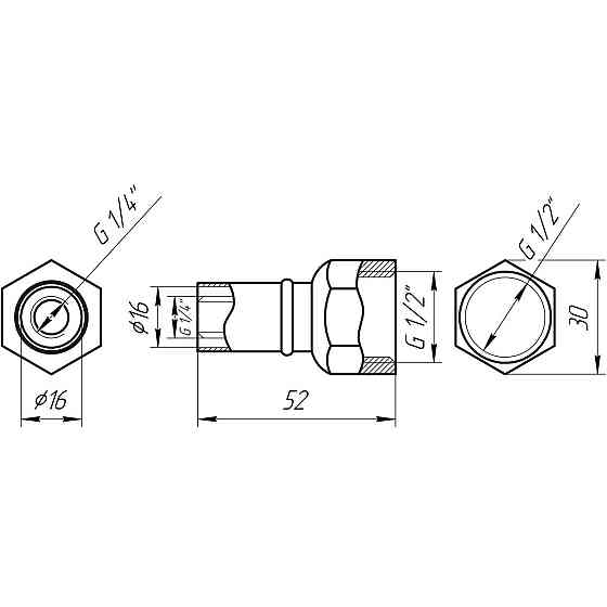 Муфта із внутрішньою різьбою прес APE ITALY AP 102 1/2″х16 (000001715) Київ