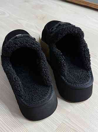 Уггі жіночі Itts 080-1 лофери капці на платформі з хутром чорні, 39, 24,5 см Київ