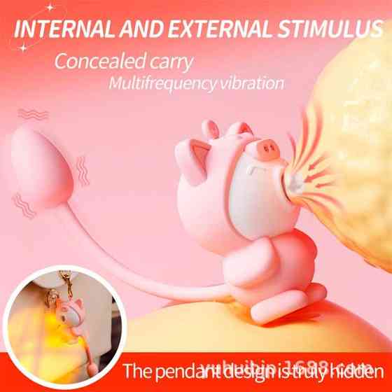 Подвійний вакуумний вібратор Otouch Cici Kity 20 режимів вібрації Вінниця