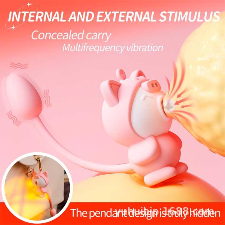 Подвійний вакуумний вібратор Otouch Cici Kity 20 режимів вібрації Вінниця - фото 2