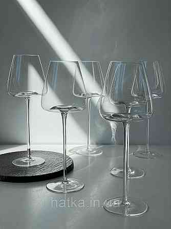 Набір високих келихів 6 шт. для вина 550 мл «Беллісімо» прозорий 102-914 Київ