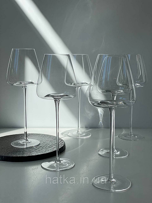 Набір високих келихів 6 шт. для вина 550 мл «Беллісімо» прозорий 102-914 Київ - фото 1