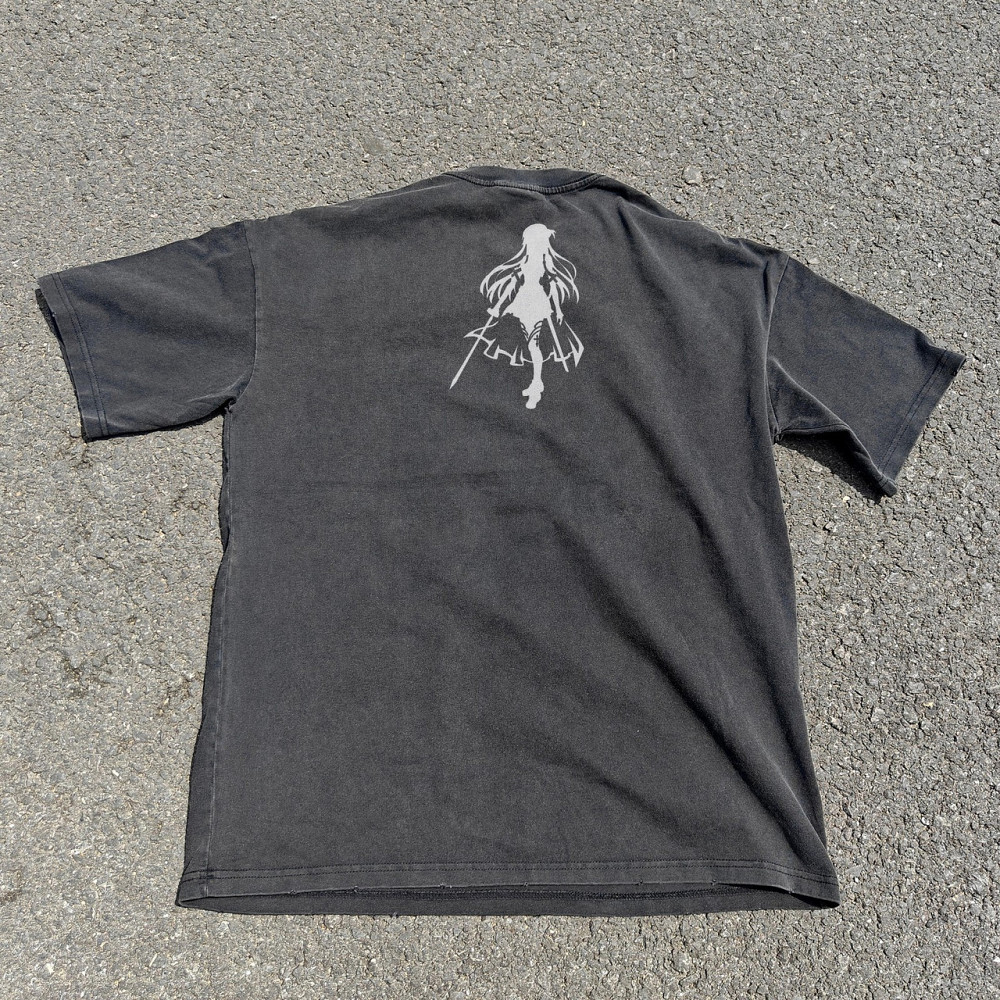 Футболка мужская с принтом аниме Аниме Сворд Арт Онлине оверсайз (S/M/L) Черний Днепр - изображение 2