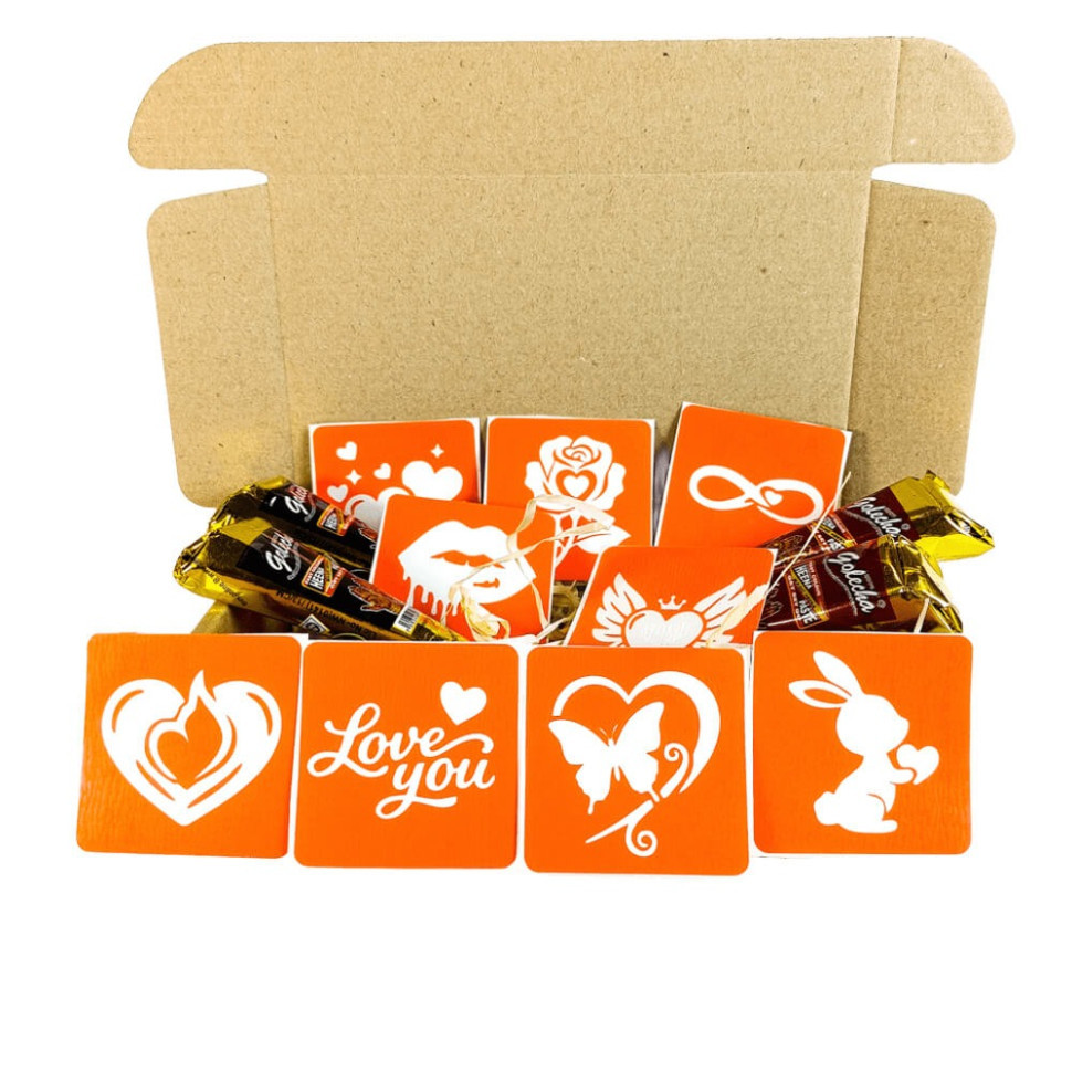 Набір хни з трафаретами для біо-тату №8 henna-set-08, 9 трафаретів Вінниця - фото 2