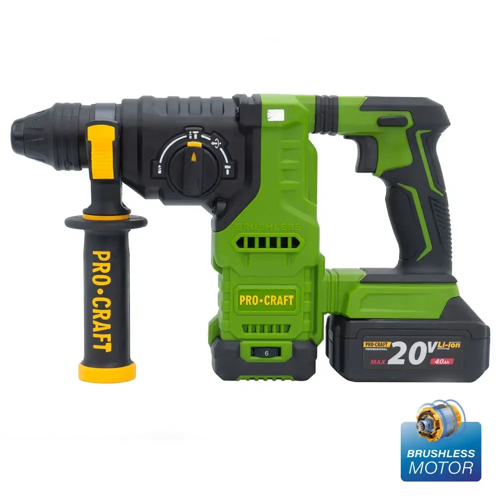 Аккумуляторный перфоратор Procraft PHA30 Кейс (с 2 акб и ЗУ) Коломия - фото 4