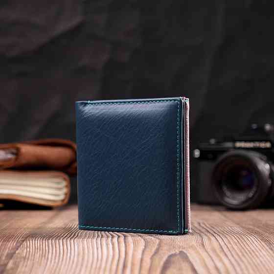 Симпатичний жіночий гаманець з оригінальною монетницею з натуральної шкіри Різнокольоровий (ST Leather) Київ