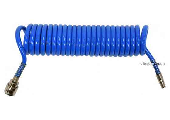 Шланг пневматичний спіральний YATO швидкоз'єднуваний: Ø= 6.5/10 мм,  ≤12 Bar, l=5м. поліуретан. [50] Одесса