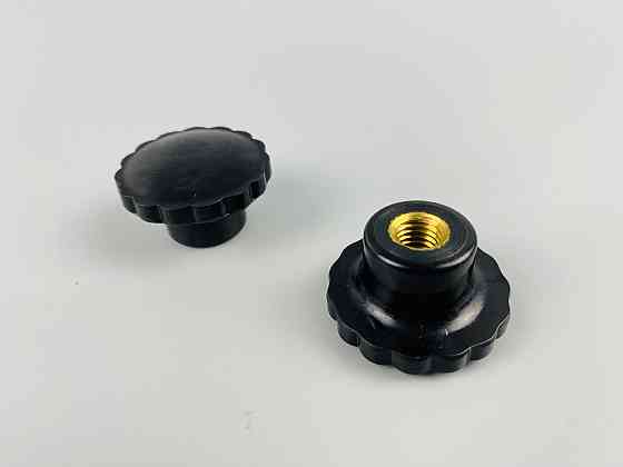 Наконечник важеля універсальний М10, D40 (шар чорний), латунна втулка різь внутрішня М10 Мукачево