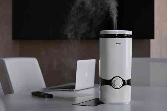 Зволожувач повітря ARDESTO ультразвуковий, 40м2, 4л, 300мл/г, мех. кер-ння, верх. залив води, білий Киев